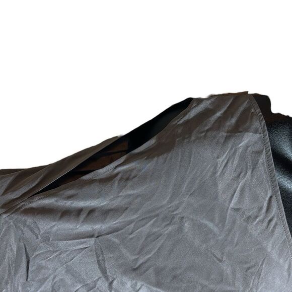 Zero Maria cornejo grey silk shoulder cut out top size 2 quiet luxury capsule - Picture 2 of 8